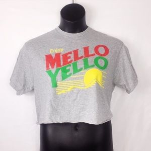 Coca-Cola Women Juniors Mello Yello T-Shirt Crop M